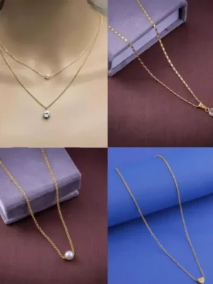Shimmering Beautiful necklace combo for women And girls